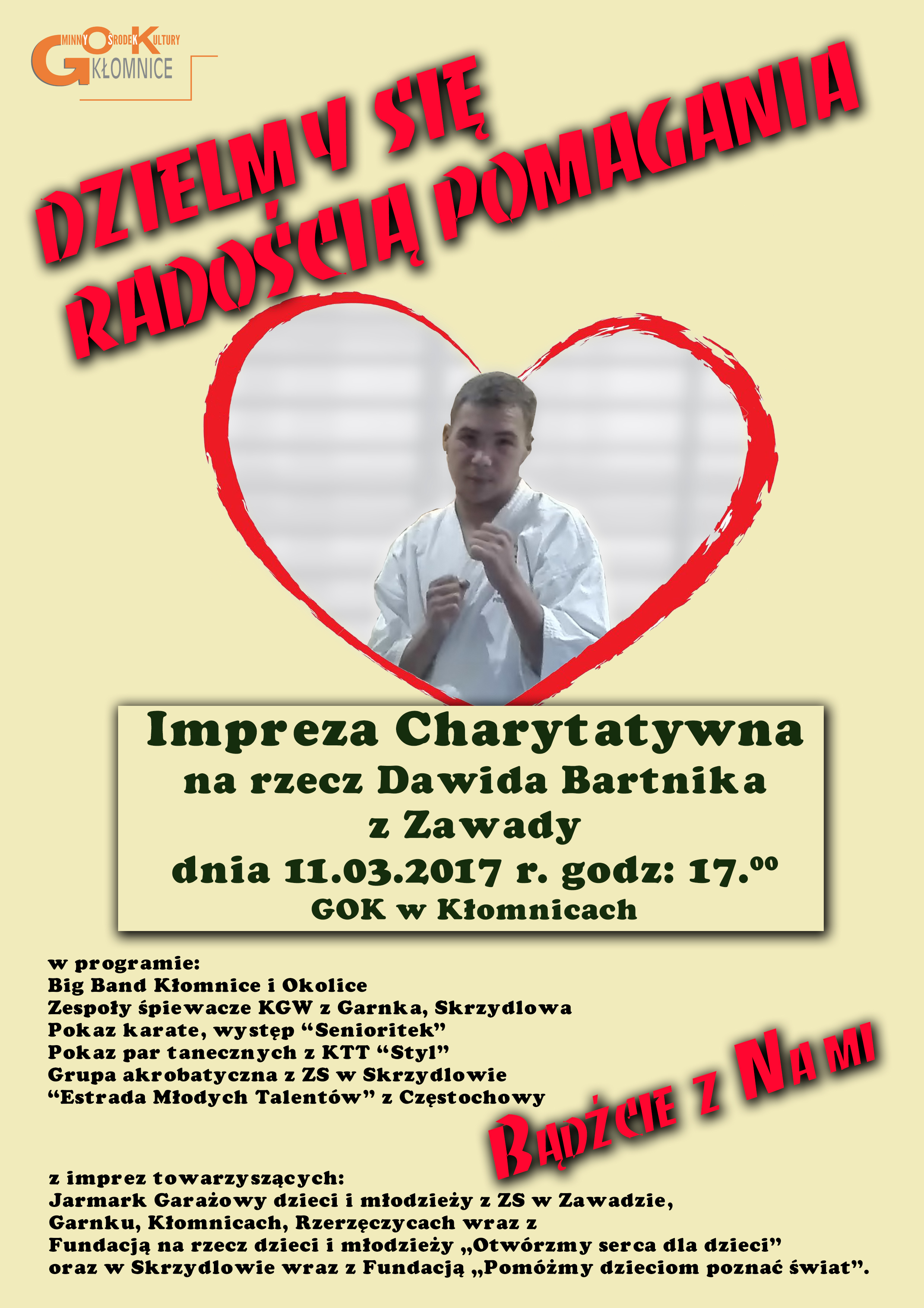 Koncert Charytatywny na rzecz Dawida Bartnika